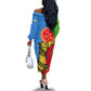Eritrea Independence Day 2024 Off The Shoulder Long Sleeve Dress Eritrean Camel African Pattern