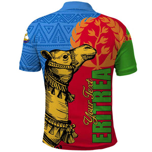 Eritrea Independence Day 2024 Polo Shirt Eritrean Camel African Pattern