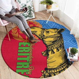 Eritrea Independence Day 2024 Round Carpet Eritrean Camel African Pattern