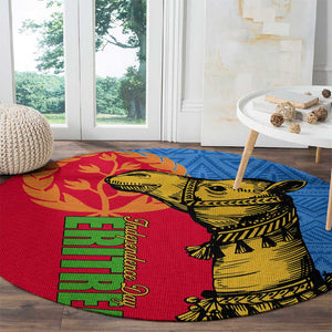 Eritrea Independence Day 2024 Round Carpet Eritrean Camel African Pattern