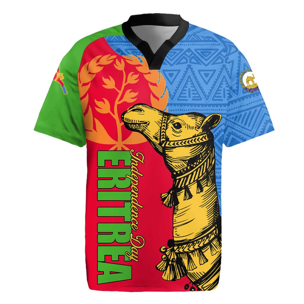 Eritrea Independence Day 2024 Rugby Jersey Eritrean Camel African Pattern