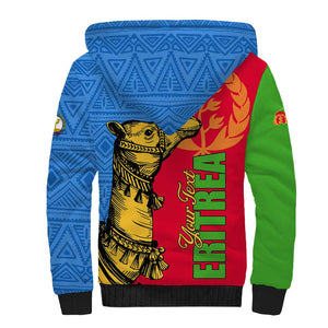 Eritrea Independence Day 2024 Sherpa Hoodie Eritrean Camel African Pattern