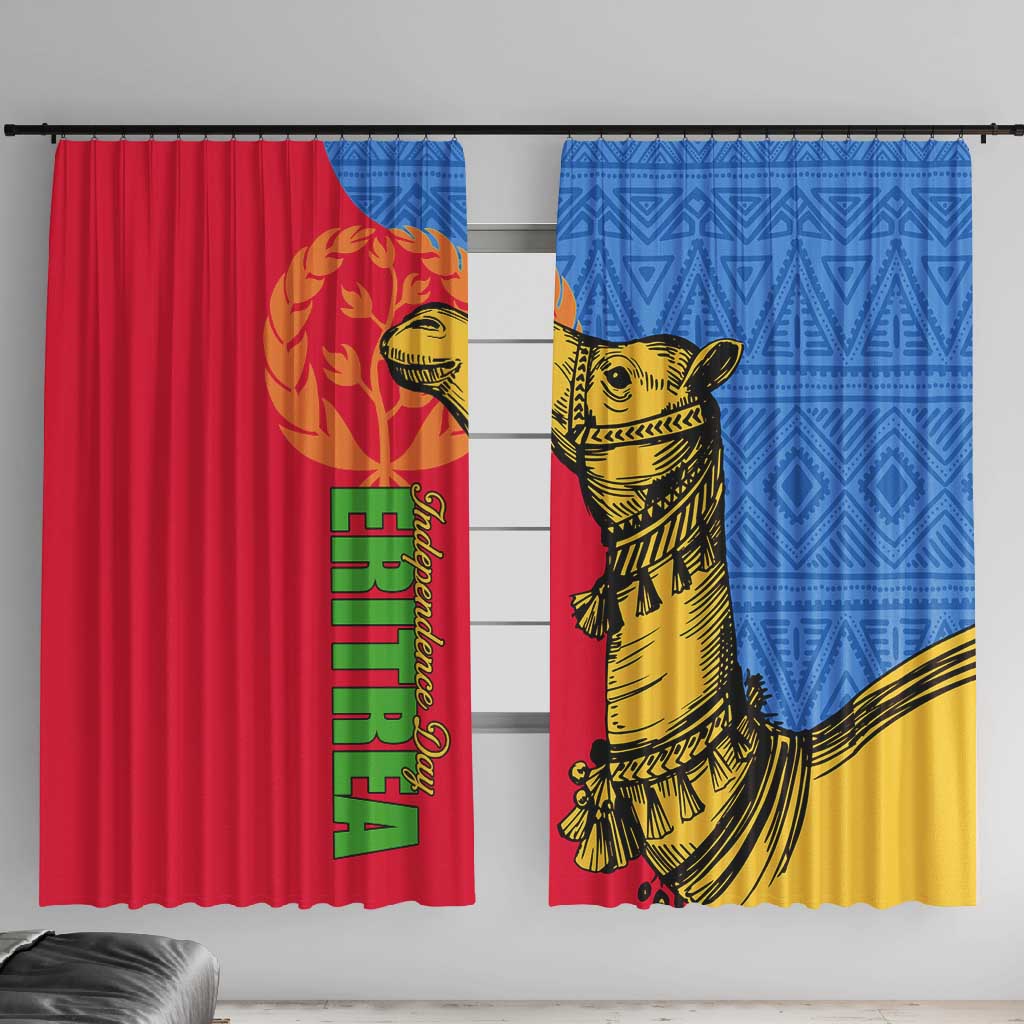 Eritrea Independence Day 2024 Window Curtain Eritrean Camel African Pattern