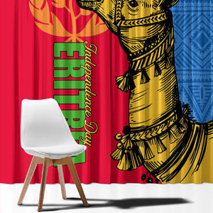 Eritrea Independence Day 2024 Window Curtain Eritrean Camel African Pattern