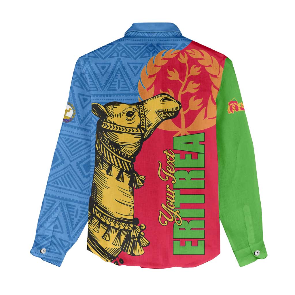 Eritrea Independence Day 2024 Women Casual Shirt Eritrean Camel African Pattern LT01