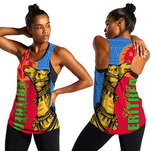 Eritrea Independence Day 2024 Women Racerback Tank Eritrean Camel African Pattern