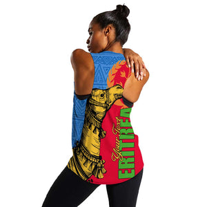 Eritrea Independence Day 2024 Women Racerback Tank Eritrean Camel African Pattern