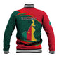 Personalized Cameroon Baseball Jacket with Cameroun Coat of Arms and African Pattern LT01