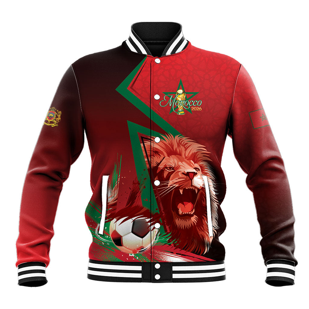 Custom Morocco 2026 World Football Baseball Jacket Together for One Goal Champions