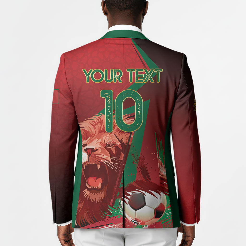 Custom Morocco 2026 World Football Blazer Together for One Goal Champions