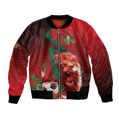 Custom Morocco 2026 World Football Bomber Jacket Together for One Goal Champions