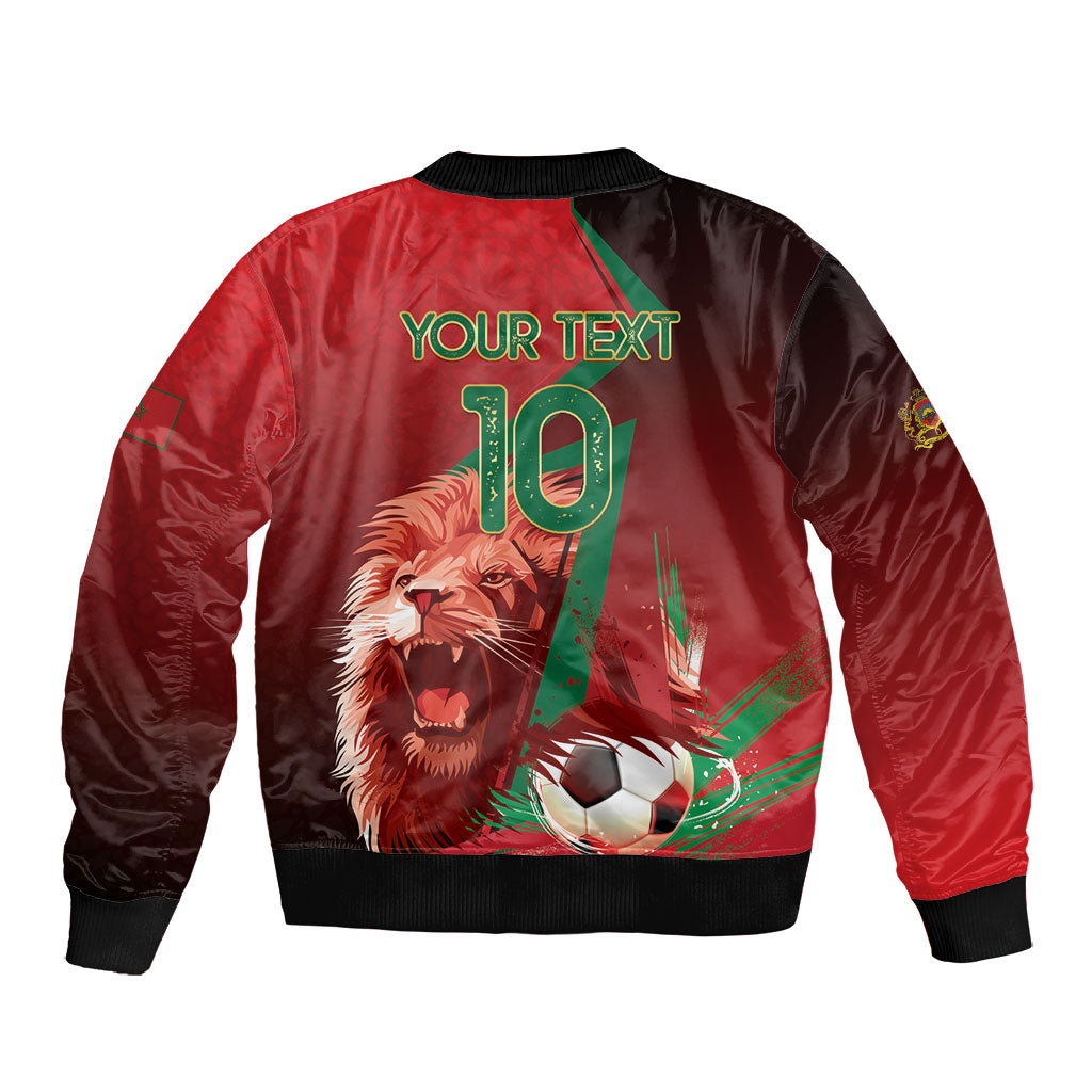 Custom Morocco 2026 World Football Bomber Jacket Together for One Goal Champions