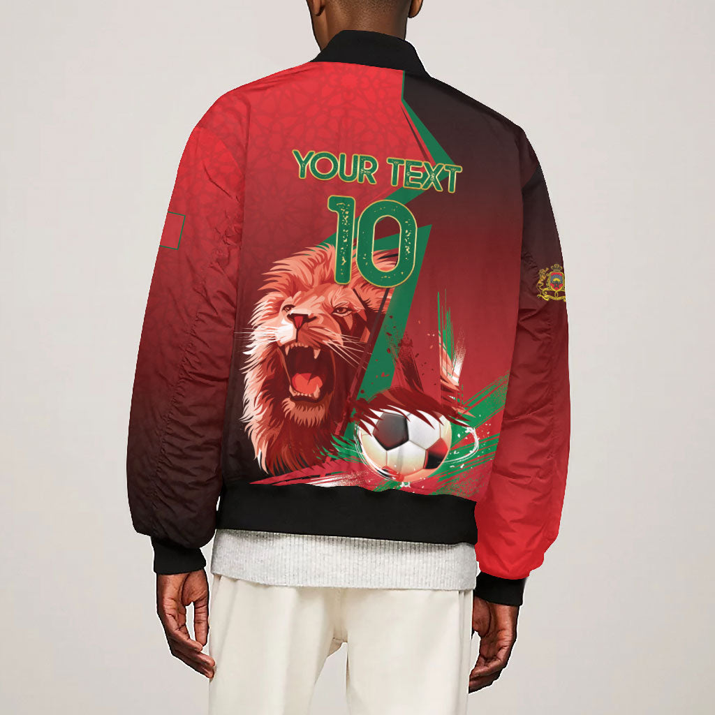 Custom Morocco 2026 World Football Bomber Jacket Together for One Goal Champions
