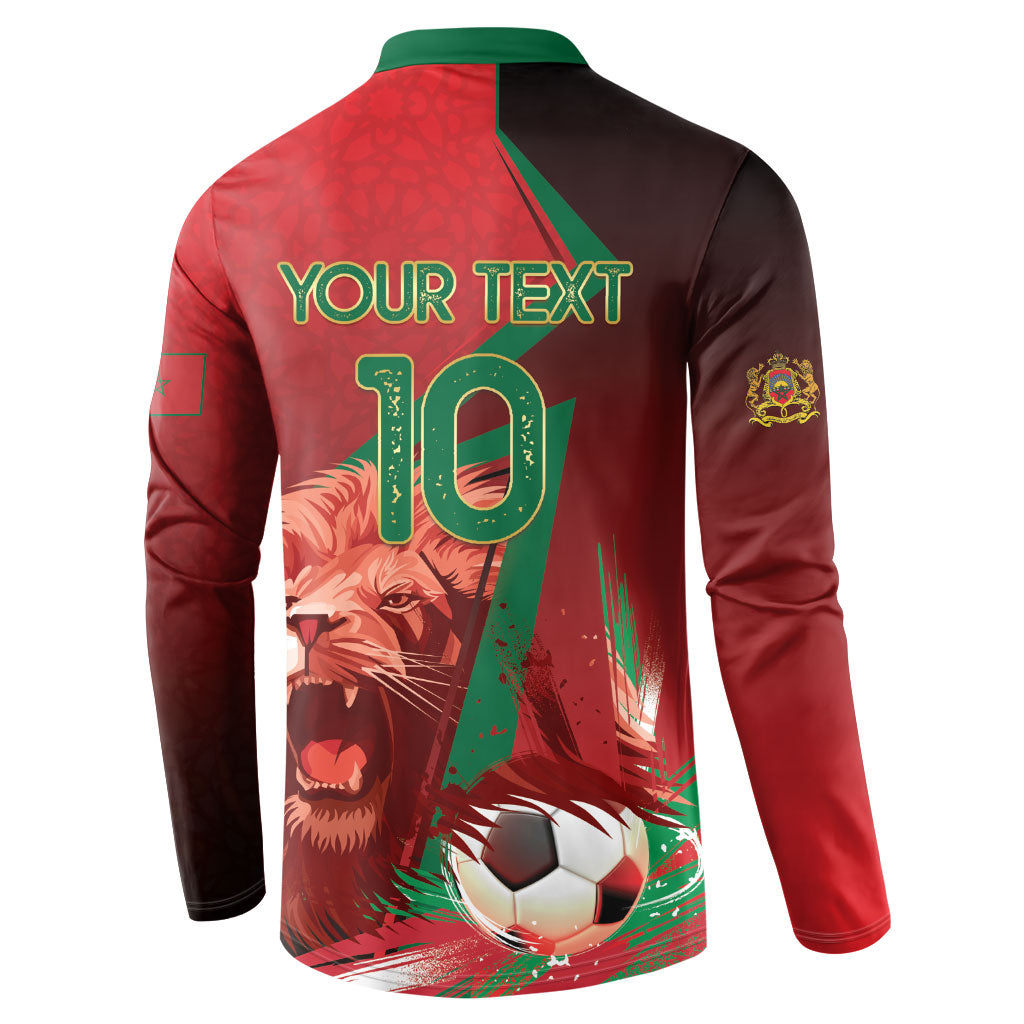 Custom Morocco 2026 World Football Button Sweatshirt Together for One Goal Champions