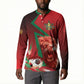 Custom Morocco 2026 World Football Button Sweatshirt Together for One Goal Champions