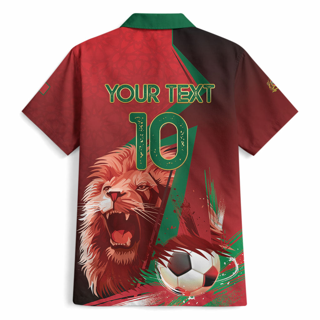 Custom Morocco 2026 World Football Hawaiian Shirt Together for One Goal Champions