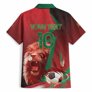 Custom Morocco 2026 World Football Hawaiian Shirt Together for One Goal Champions