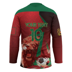 Custom Morocco 2026 World Football Hockey Jersey Together for One Goal Champions