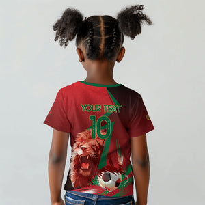 Custom Morocco 2026 World Football Kid T shirt Together for One Goal Champions