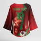 Custom Morocco 2026 World Football Kimono Sleeve Blouse Together for One Goal Champions