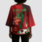 Custom Morocco 2026 World Football Kimono Sleeve Blouse Together for One Goal Champions
