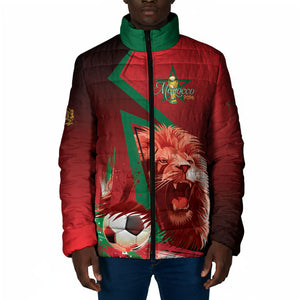 Custom Morocco 2026 World Football Padded Jacket Together for One Goal Champions