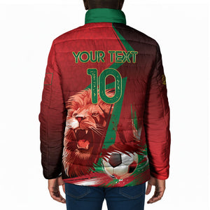 Custom Morocco 2026 World Football Padded Jacket Together for One Goal Champions