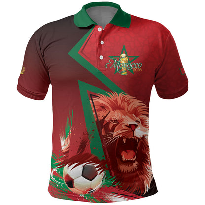 Custom Morocco 2026 World Football Polo Shirt Together for One Goal Champions