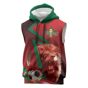 Custom Morocco 2026 World Football Sleeveless Hoodie Together for One Goal Champions