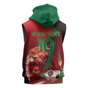 Custom Morocco 2026 World Football Sleeveless Hoodie Together for One Goal Champions