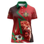 Custom Morocco 2026 World Football Women Polo Shirt Together for One Goal Champions
