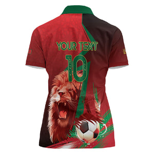 Custom Morocco 2026 World Football Women Polo Shirt Together for One Goal Champions