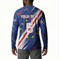 Custom World Football 2026 Cabo Verde Button Sweatshirt Tubaroes Azuis Victory
