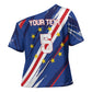 Custom World Football 2026 Cabo Verde Cross Shoulder Shirt Tubaroes Azuis Victory