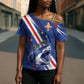 Custom World Football 2026 Cabo Verde Cross Shoulder Shirt Tubaroes Azuis Victory