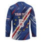 Custom World Football 2026 Cabo Verde Hockey Jersey Tubaroes Azuis Victory