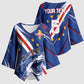 Custom World Football 2026 Cabo Verde Kimono Sleeve Blouse Tubaroes Azuis Victory