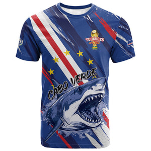 Custom World Football 2026 Cabo Verde T shirt Tubaroes Azuis Victory
