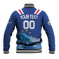 Custom Cape Verde Football 2026 Blue Shark Baseball Jacket Go Champions