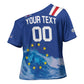 Custom Cape Verde Football 2026 Blue Shark Cross Shoulder Shirt Go Champions
