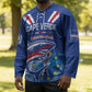 Custom Cape Verde Football 2026 Blue Shark Hockey Jersey Go Champions