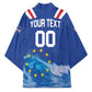 Custom Cape Verde Football 2026 Blue Shark Kimono Go Champions