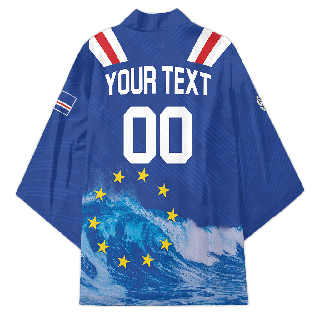 Custom Cape Verde Football 2026 Blue Shark Kimono Go Champions