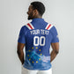 Custom Cape Verde Football 2026 Blue Shark Polo Shirt Go Champions LT01