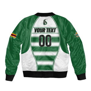 Custom Zimbabwe Rugby 3rd Africa Cup Bomber Jacket The Sables Back-to-Back Champions