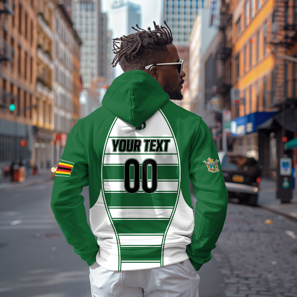 Custom Zimbabwe Rugby 3rd Africa Cup Hoodie The Sables Back-to-Back Champions