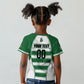 Custom Zimbabwe Rugby 3rd Africa Cup Kid T shirt The Sables Back-to-Back Champions