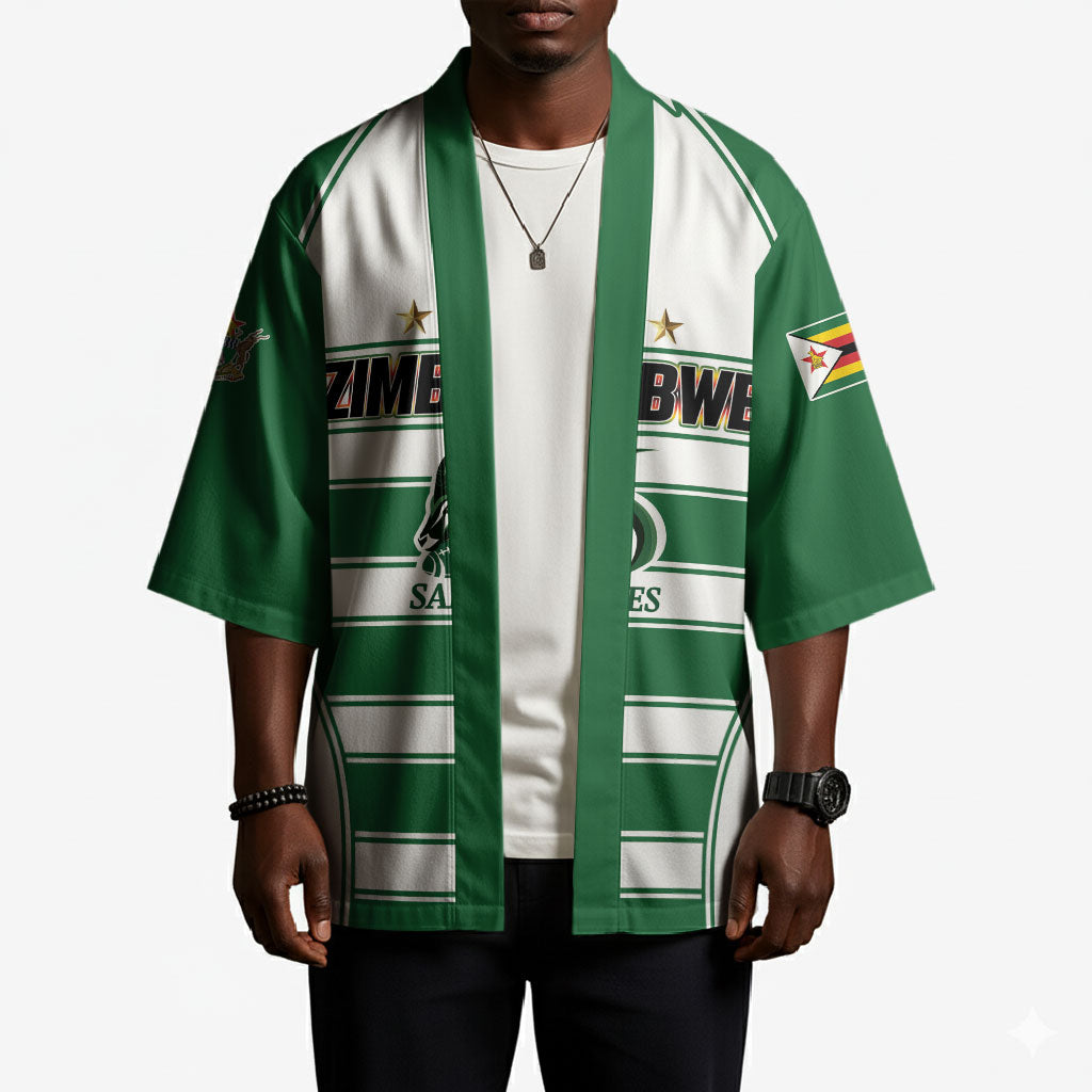 Custom Zimbabwe Rugby 3rd Africa Cup Kimono The Sables Back-to-Back Champions