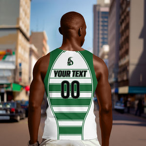 Custom Zimbabwe Rugby 3rd Africa Cup Men Tank Top The Sables Back-to-Back Champions