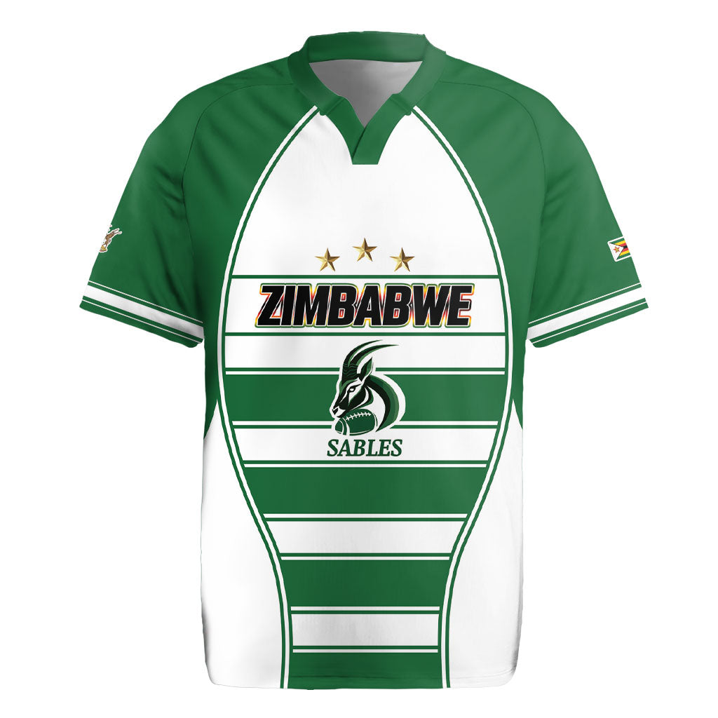 Custom Zimbabwe Rugby 3rd Africa Cup Rugby Jersey The Sables Back-to-Back Champions